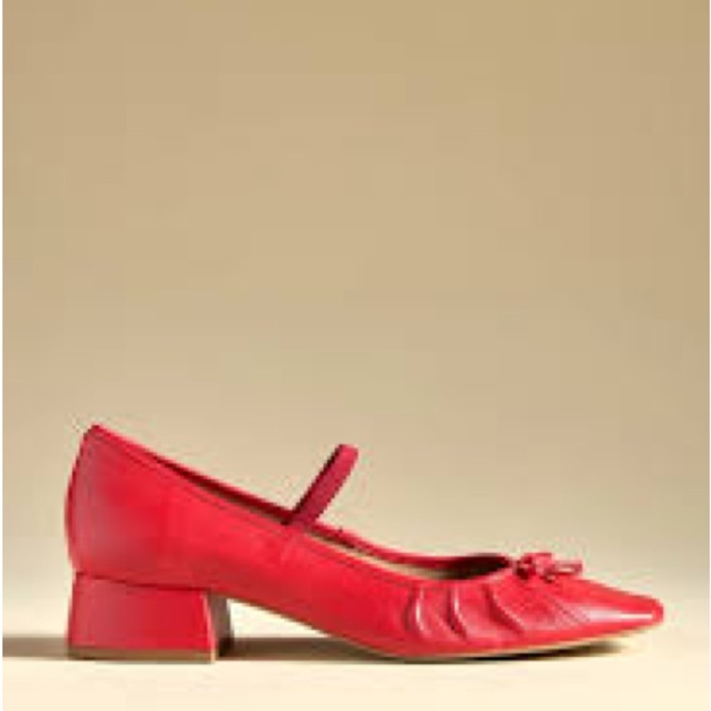 Maeve Red Double Strap Mary Janes Size 10-10.5 A48